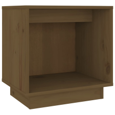 vidaXL mézbarna tömör fenyőfa éjjeliszekrény 40 x 30 x 40 cm (813341) bútor