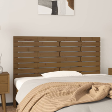 vidaXL mézbarna tömör fenyőfa fali fejtámla 156x3x63 cm ágy és ágykellék