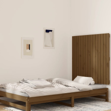 vidaXL mézbarna tömör fenyőfa fali fejtámla 95,5x3x90 cm ágy és ágykellék