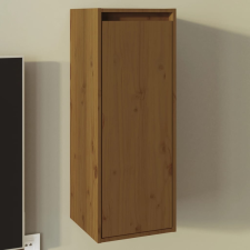 vidaXL mézbarna tömör fenyőfa faliszekrény 30 x 30 x 80 cm bútor