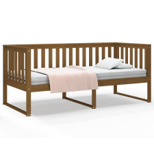 vidaXL mézbarna tömör fenyőfa kanapéágy 100 x 200 cm (820889) ágy és ágykellék