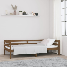 vidaXL mézbarna tömör fenyőfa kanapéágy 90 x 190 cm ágy és ágykellék