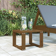 vidaXL mézbarna tömör fenyőfa kerti kisasztal 40x38x28,5 cm kerti bútor
