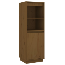 vidaXL mézbarna tömör fenyőfa magasszekrény 37 x 34 x 110 cm (813518) bútor