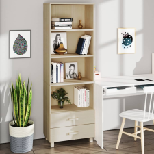 vidaXL mézbarna tömör fenyőfa magasszekrény 60 x 35 x 180 cm bútor