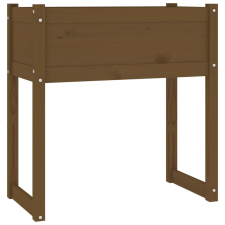 vidaXL mézbarna tömör fenyőfa növénytartó 78x40x81 cm (822135) kerti tárolás