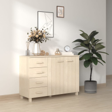 vidaXL mézbarna tömör fenyőfa tálalószekrény 113 x 40 x 80 cm bútor