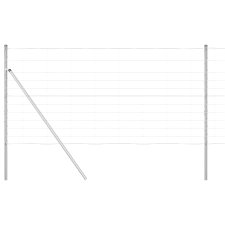 vidaXL mezőkerítés 1.2x25 m galvanizált acél (3351345) építőanyag