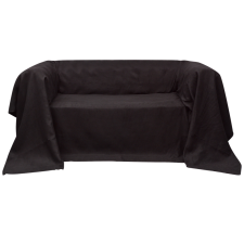 vidaXL Mikro szálas kanapé terítő / védőhuzat 140 x 210 cm barna asztalterítő és szalvéta