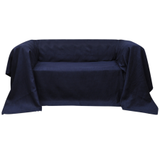 vidaXL Mikro szálas kanapé terítő / védőhuzat 270 x 350 cm sötétkék asztalterítő és szalvéta