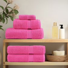 vidaXL Mikroszálas törölközők 10 pcs Rózsaszín 15 x 21 cm Pamut lakástextília