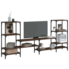 vidaXL Modern TV Szekrény Szett - Barna Tölgy - 206,5x28,5x95 cm bútor
