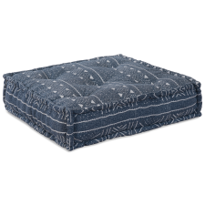 vidaXL Modular Puff Indigo 70x70x54 Textil bútor