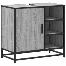 vidaXL mosdószekrény szürke Sonoma 65x33x60 cm műfa (849287) fürdőszoba bútor
