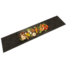 vidaXL Mosható fűszermintás bársony konyhaszőnyeg 60 x 300 cm lakástextília
