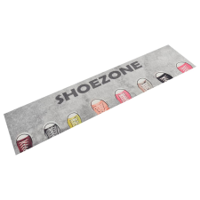 vidaXL mosható shoezone feliratos bársony konyhaszőnyeg 60x300 cm lakástextília