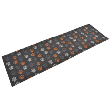 vidaXL Mosható tappancsmintás bársony konyhaszőnyeg 60x180 cm lakástextília