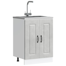 vidaXL Mosogató aljzat szekrény Kalmar betonszürke 60x46x81,5 cm bútor