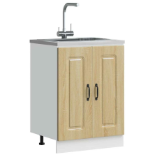 vidaXL Mosogató aljzat szekrény Kalmar sonoma tölgy 60x46x81,5 cm bútor