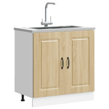 vidaXL Mosogató aljzat szekrény Kalmar sonoma tölgy 80x46x81,5 cm bútor