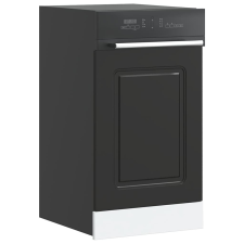 vidaXL mosogatógép panel Kalmar Fekete 45x1,5x67 cm mérnöki fa bútor