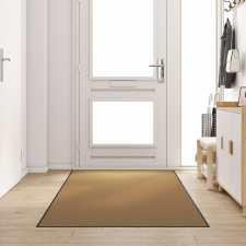 vidaXL Mosógépben mosható lábtörlő krém színben 120x250 cm lakástextília