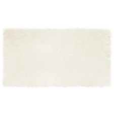 vidaXL Műbárány szőnyeg Fehér 60 x 110 cm Poliészter lakástextília