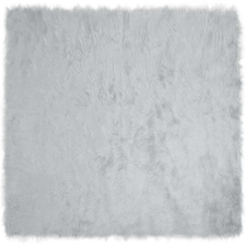 vidaXL Műbárány szőnyeg Szürke 200 x 200 cm Poliészter lakástextília