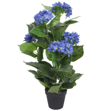 vidaXL műhortenzia virágcseréppel 60 cm kék dekoráció