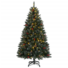 vidaXL műkarácsonyfa 150 LED-del 150 cm (3315754) műfenyő