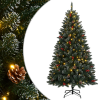 vidaXL műkarácsonyfa 300 LED-del 180 cm