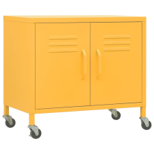 vidaXL mustársárga acél tárolószekrény 60 x 35 x 56 cm (336263) bútor