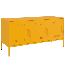 vidaXL mustársárga acél TV-szekrény 100,5 x 39 x 50,5 cm bútor