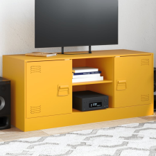 vidaXL mustársárga acél TV-szekrény 99 x 39 x 44 cm bútor