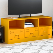vidaXL mustársárga acél TV-szekrény 99 x 39 x 44 cm bútor