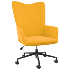 vidaXL mustársárga bársony pihenőszék bútor