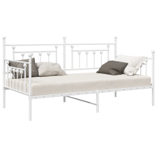 vidaXL Nappali ágykeret Fehér 100x200 cm Fém (42002675) ágy és ágykellék