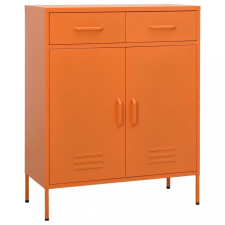 vidaXL narancssárga acél tárolószekrény 80 x 35 x 101,5 cm irattároló szekrény