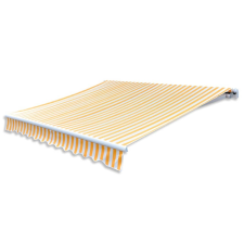 vidaXL narancssárga és fehér napellenző ponyva 350 x 250 cm kerti bútor