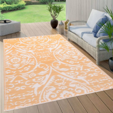 vidaXL narancssárga-fehér PP kültéri szőnyeg 160 x 230 cm lakástextília