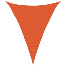 vidaXL narancssárga háromszög alakú HDPE napvitorla 160 g/m² 3x4x4 m (311695) kerti bútor