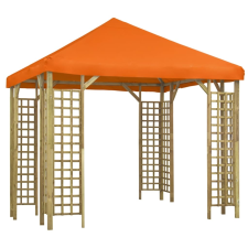 vidaXL narancssárga pavilon 3 x 3 m kerti bútor