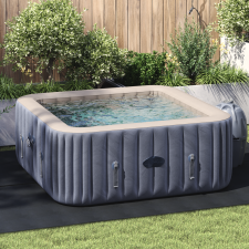 vidaXL Négyszögletes Medencefedő Fekete PVC 300 x 220 cm Tartós medence kiegészítő