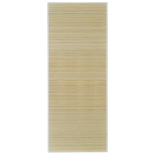 vidaXL Négyszögletes natúr bambusz szőnyeg 80 x 300 cm (241333) lakástextília