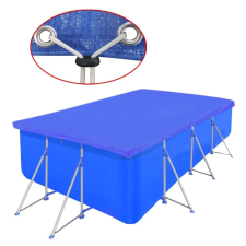 vidaXL négyszögletes PE medencetakaró 90 g/m² 400 x 207 cm medence kiegészítő