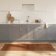 vidaXL Négyszögletű barna bambusz szőnyeg 70 x 200 cm lakástextília