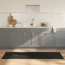 vidaXL négyszögletű fekete bambusz szőnyeg 60 x 200 cm lakástextília