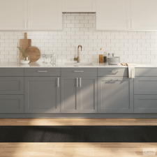 vidaXL Négyszögletű fekete bambusz szőnyeg 60 x 500 cm lakástextília