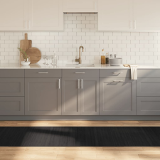 vidaXL négyszögletű fekete bambusz szőnyeg 70 x 500 cm lakástextília