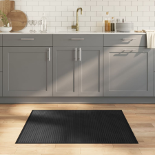vidaXL négyszögletű fekete bambusz szőnyeg 80 x 100 cm lakástextília